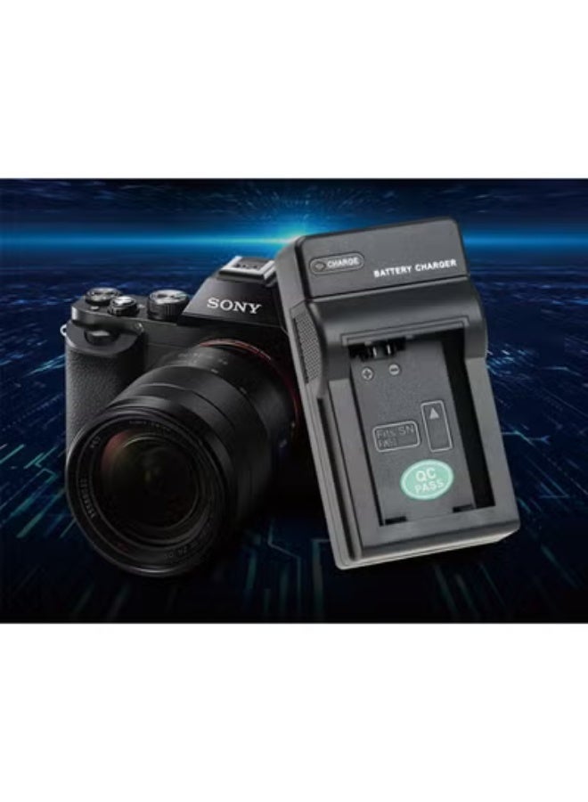 Fb NP-FW50 Battery Charger for Sony Mirrorless A7R2 A7M2 ZV-E10 A6300 - Image 1